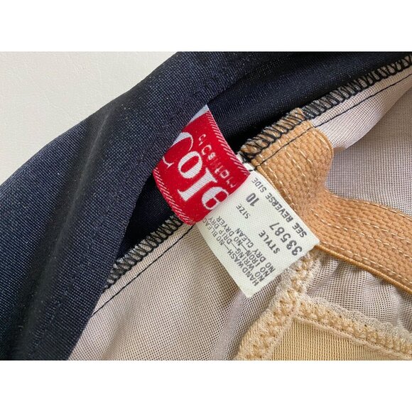 Vintage Cole Of California 40s 50s Retro One Piece Swimsuit Size 10 Black Red - Picture 6 of 16